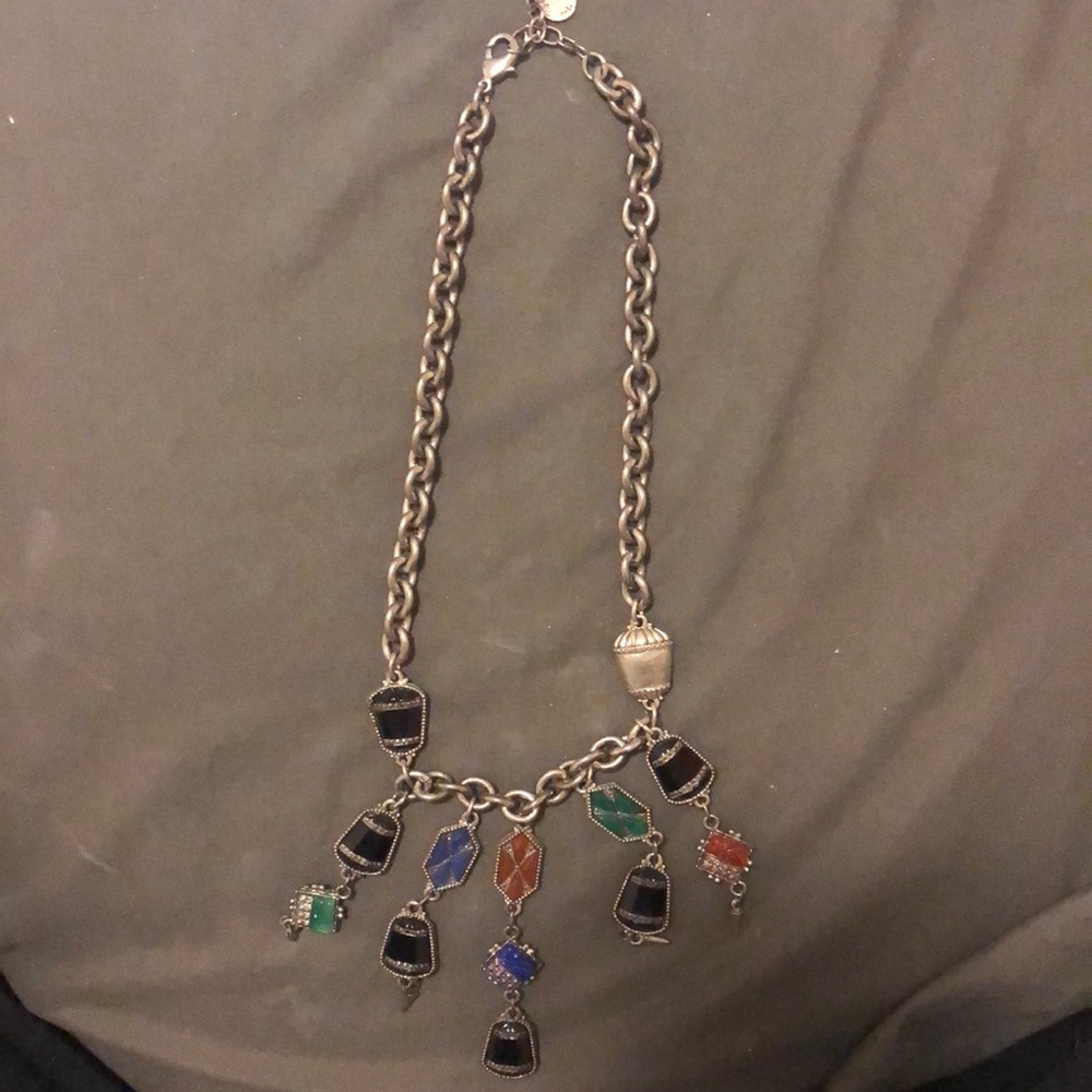 Necklace with Charms that fall at your décolletage